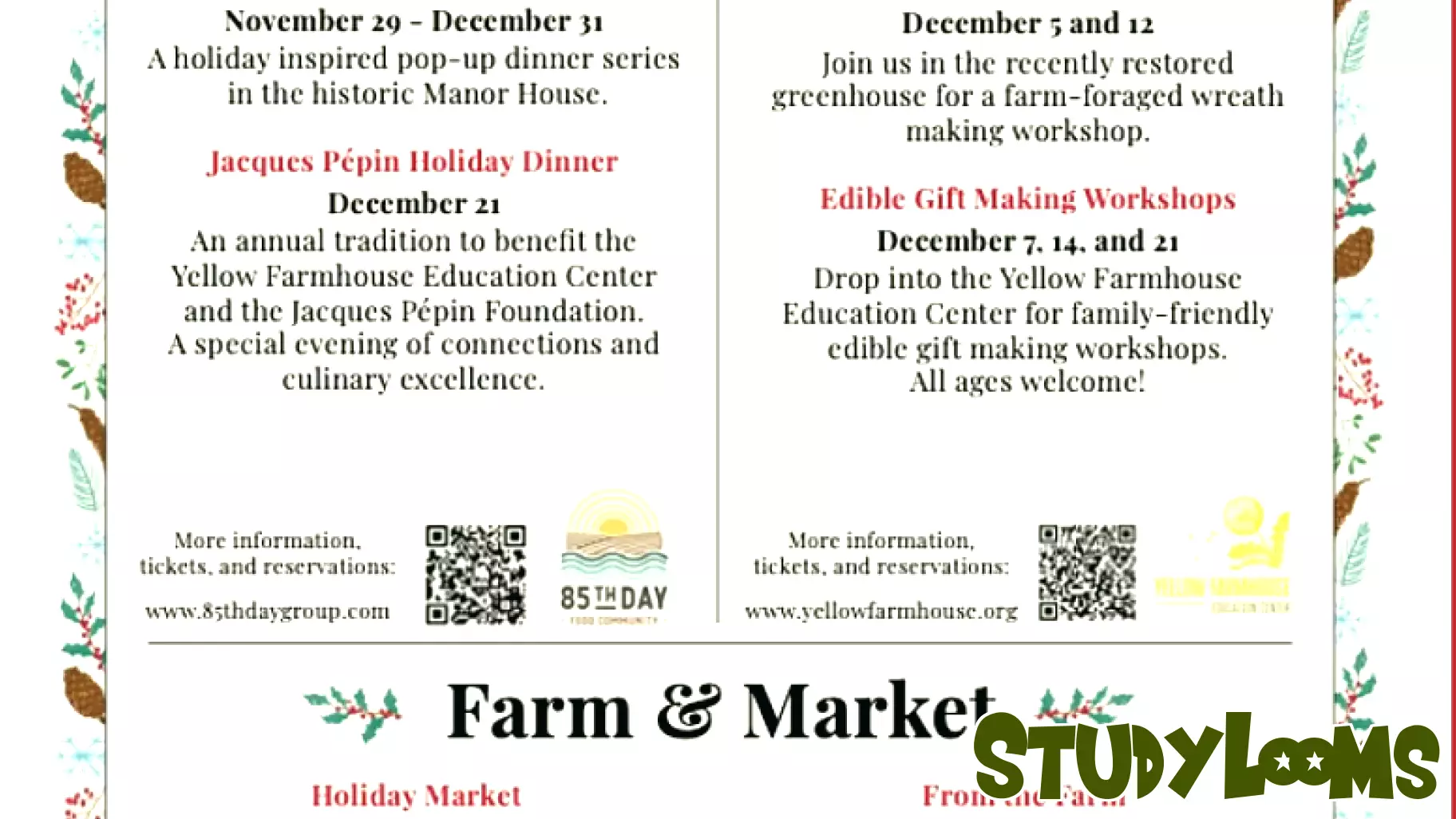 Celebrate the Season at Stone Acres Farm's Winter Festivities